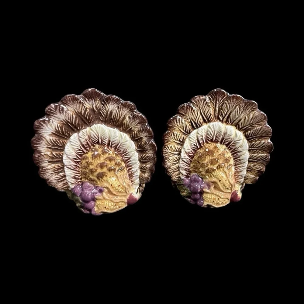 BELLA CASA‎ By Ganz Turkey Salt & Pepper Shakers Thanksgiving Decor